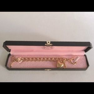 Juicy Couture Gold-tone Heart Chain Bracelet